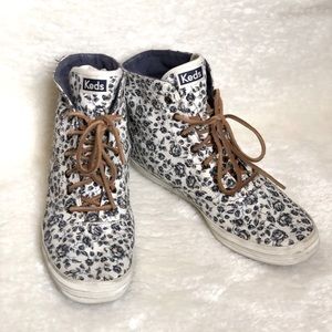 Limited edition floral blue keds size 9